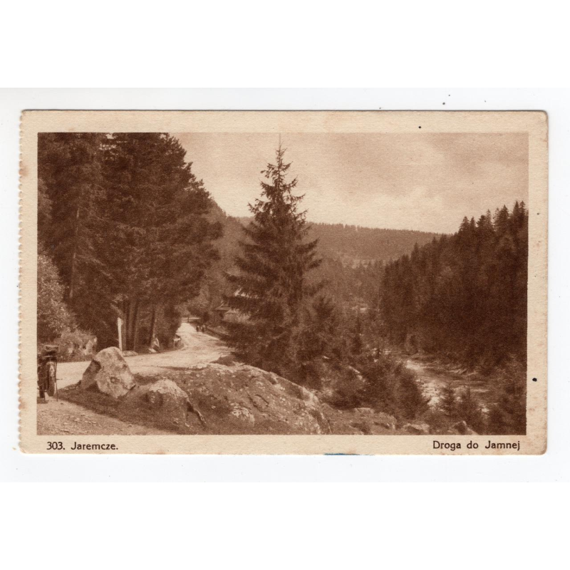 Листівка. Яремче. Дорога до Ямної (L. i M. Heller #303) 1930 Листівка. Яремче. Дорога до Ямної (L. i M. Heller #303) 1930