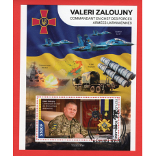 Того. 2022. Валерій Залужний. 3300F. Марки в підтримку України. TG220237b1