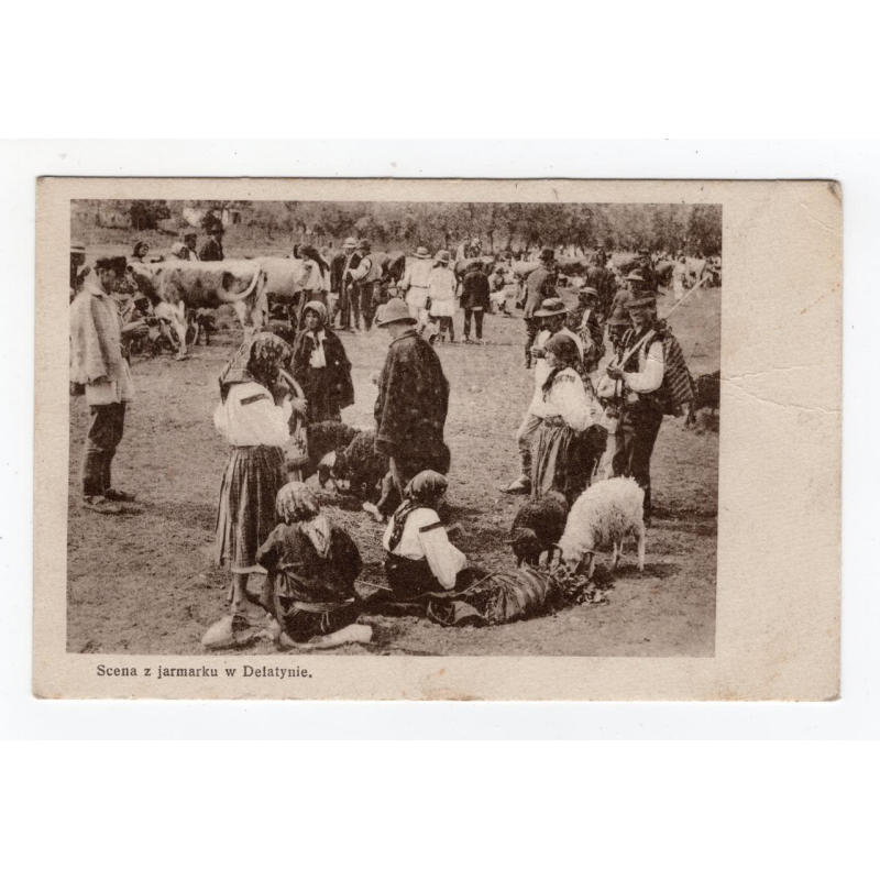 Листівка. Сцена з ярмарку в Делятині. Ruch  # II-211