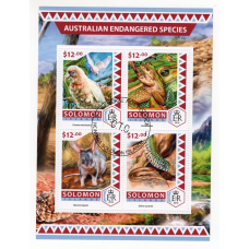 Соломонові Острови. 2016. Australian endangered species. Австралійський вид, що зникає.