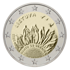 Литва 2 євро, 2023 Разом з Україною