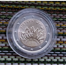 Литва 2 євро, 2023 Разом з Україною (в капсулі)