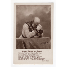 Листівка  Franz Josef. Unser Kaiser im Gebet. Wiener Rotophot Wien No58 - Франц Йосиф