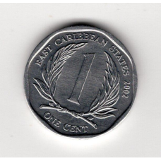Східні Карибські Штати 1 цент, 2002
