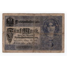 Німеччина 1917, 5 марок