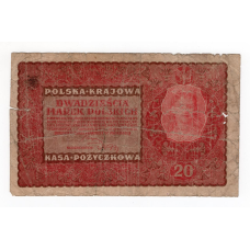 Польща 1919, 20 марок