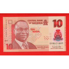 Нігерія 10 найра 2019 UNC (полімер)