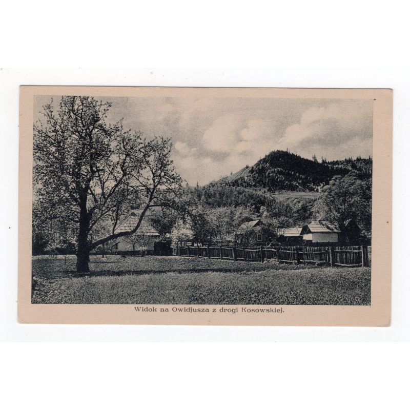 Листівка. Вид на гору Овідій з Косівської дороги Dutkowski.