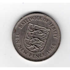 Джерсі 10 нових пенсів, 1968