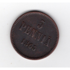 Фінляндія 10 пенні, 1897 (тираж 502.948)