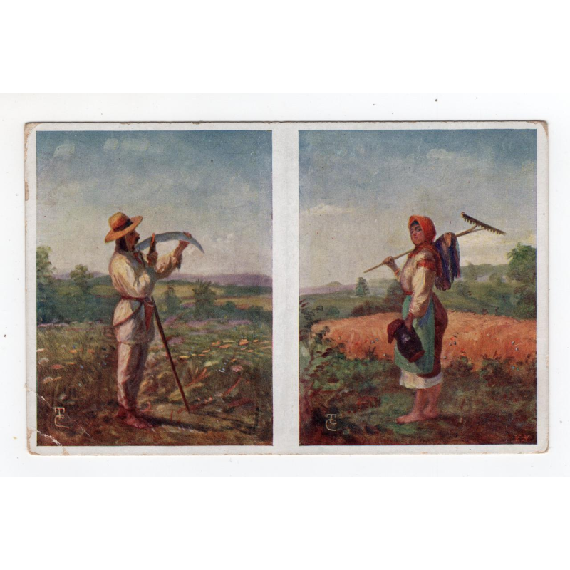 Листівка. Пстрак. Жнива Lwowski Salon 1916 # 30