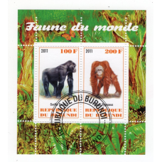 Бурунді 2011. Фауна світу. Горила. Орангутан.