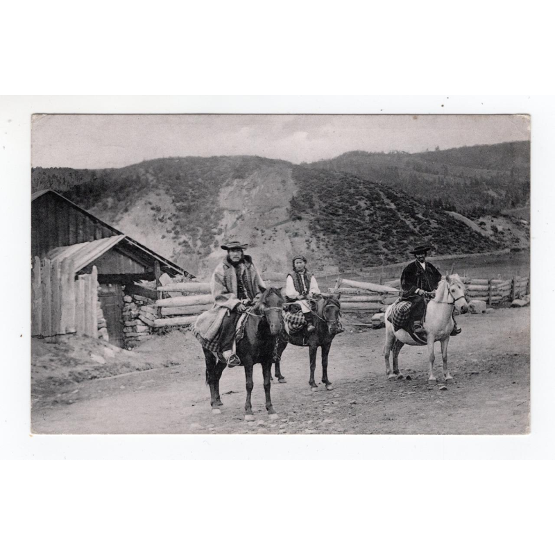 Листівка. Гуцули на конях. SMP 1908 #H13