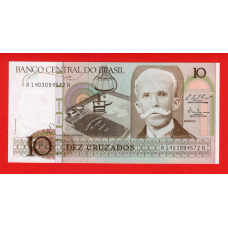 Бразилія 10 крузадо 1986-1987 UNC Pick 209b