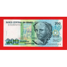 Бразилія 1990, 200 крузейро UNC P-229b