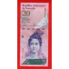 Венесуела 20 боліварів 2013 UNC