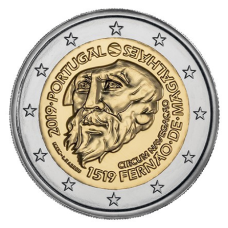 Португалія 2 євро, 2019 - 500 років кругосвітньому плаванню Магелана