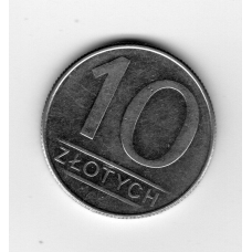 Польща 10 злотих, 1988
