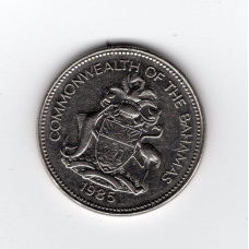 Багамські острови 25 центів, 1985