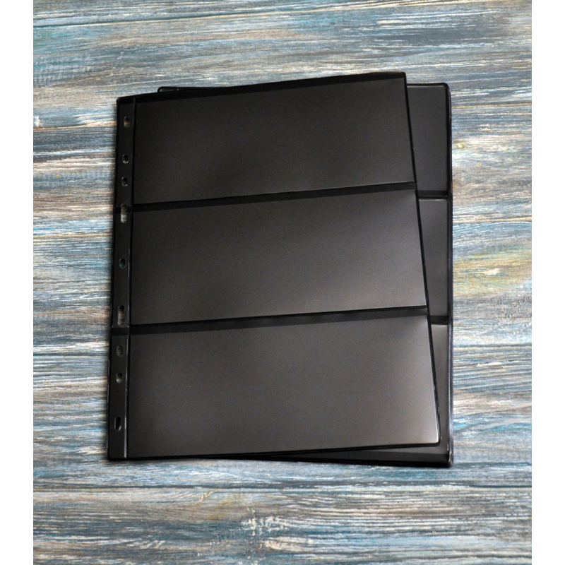 Лист для банкнот (бон) марок – 200*250 мм (Optima) 3S (чорний - 2х сторонній) Лист для банкнот (бон) марок – 200*250 мм (Optima) 3S (чорний - 2х сторонній)