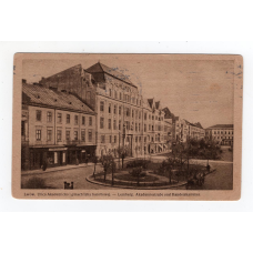 Листівка. Львів. Вулиця Академічна та будинок Торгово-промислової палати SMP 1918