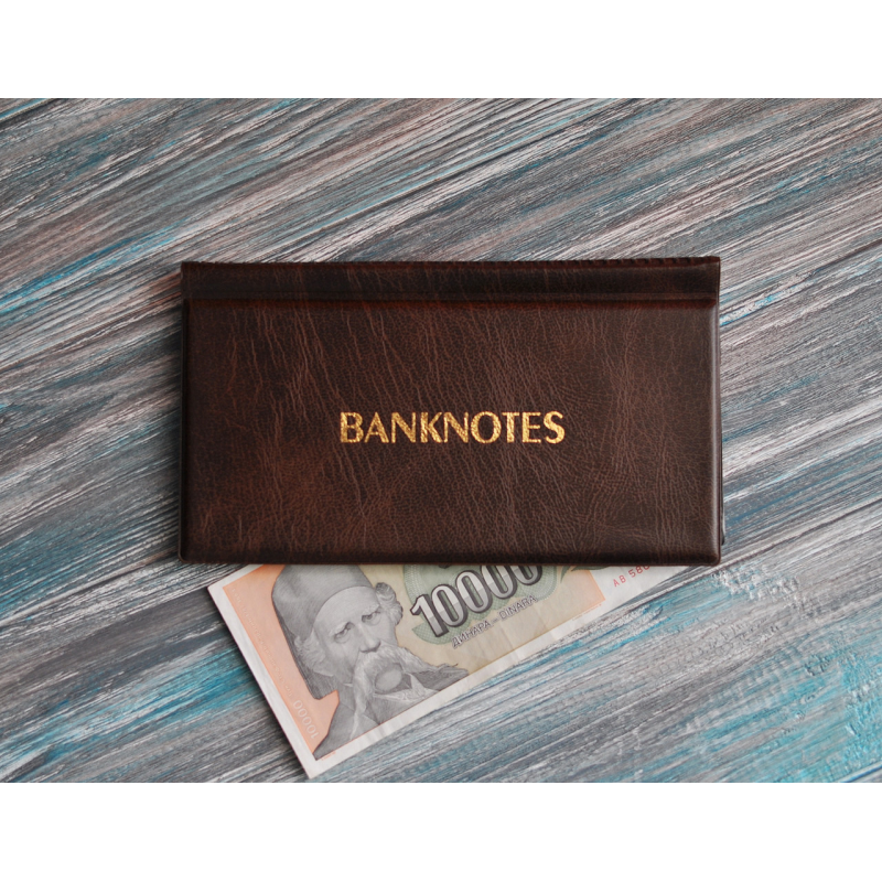 Альбом для банкнот / бон кишеньковий 195х110 (XL) - 20 листів