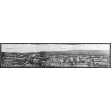 Чернівці. Загальний вид. панорама 3х . Потрійна поштівка.  Синагога. A. T. Cz. 1917