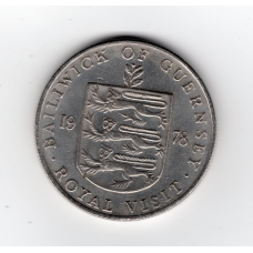 Гернсі 25 пенсів, 1978 Королівський візит