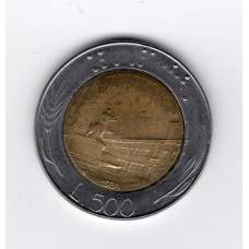 Італія 500 лір, 1988