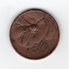 Італія 10 чентезимо, 1927