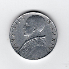 Ватикан 10 лір, 1952