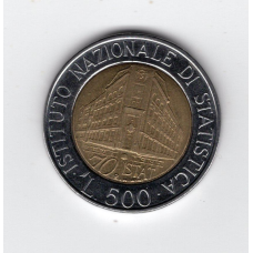 Італія 500 лір, 1996 - 70-та річниця - Національний інститут статистики