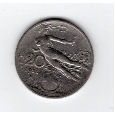 Італія 20 чентезимо, 1911