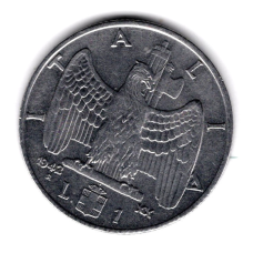 Італія 1 ліра, 1942