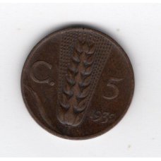 Італія 5 чентезимо, 1932