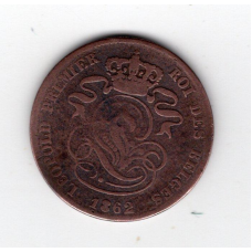 Бельгія 2 сантима, 1862
