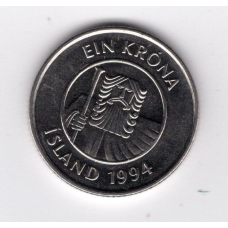 Ісландія 1 крона, 1994