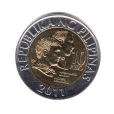 Філіппіни 10 песо, 2011