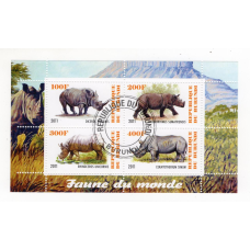 Бурунді 2011. Фауна світу. Носоріг.