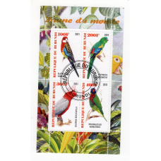 Бурунді 2011. Фауна світу. Птахи. Папуги. 3
