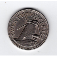 Барбадос 25 центів, 1981