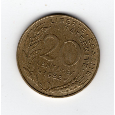 Франція 20 сантимів, 1982