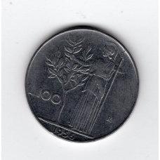 Італія 100 лір, 1956