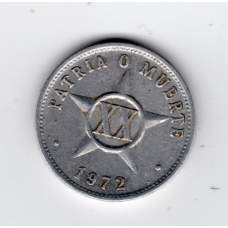 Куба 20 сентаво, 1972