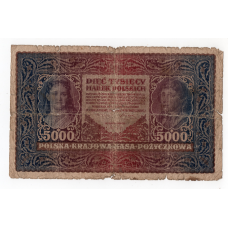 Польща 1920, 5000 марок (F)