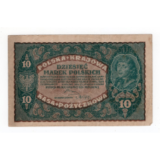 Польща 1919, 10 марок ( II Serija EF)