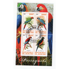 Бурунді 2011. Фауна світу. Птахи. Папуги. 4