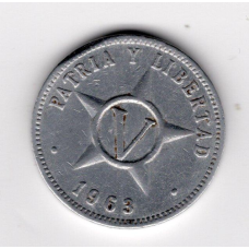 Куба 5 сентаво, 1963