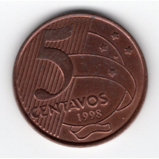 Бразилія 5 сентаво, 1998
