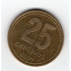 Аргентина 25 сентаво, 2009